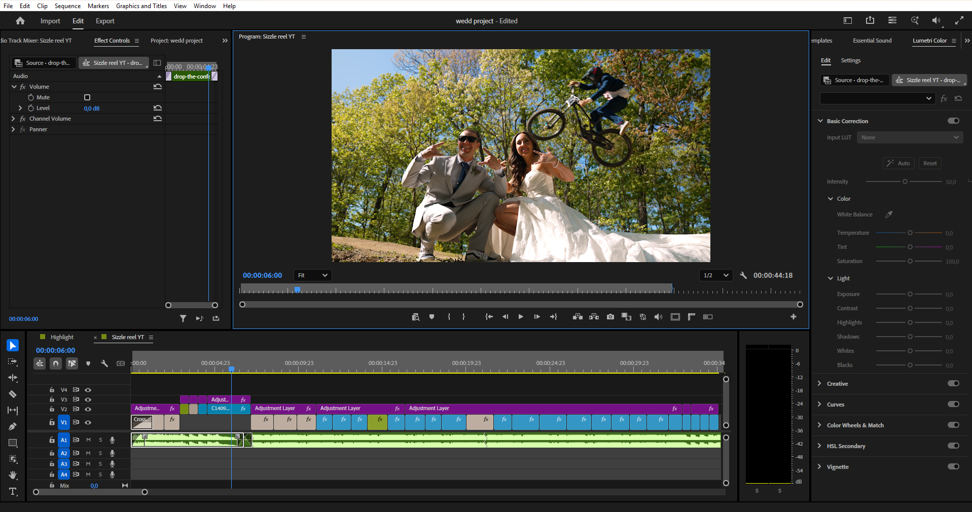 pacing in wedding video editing