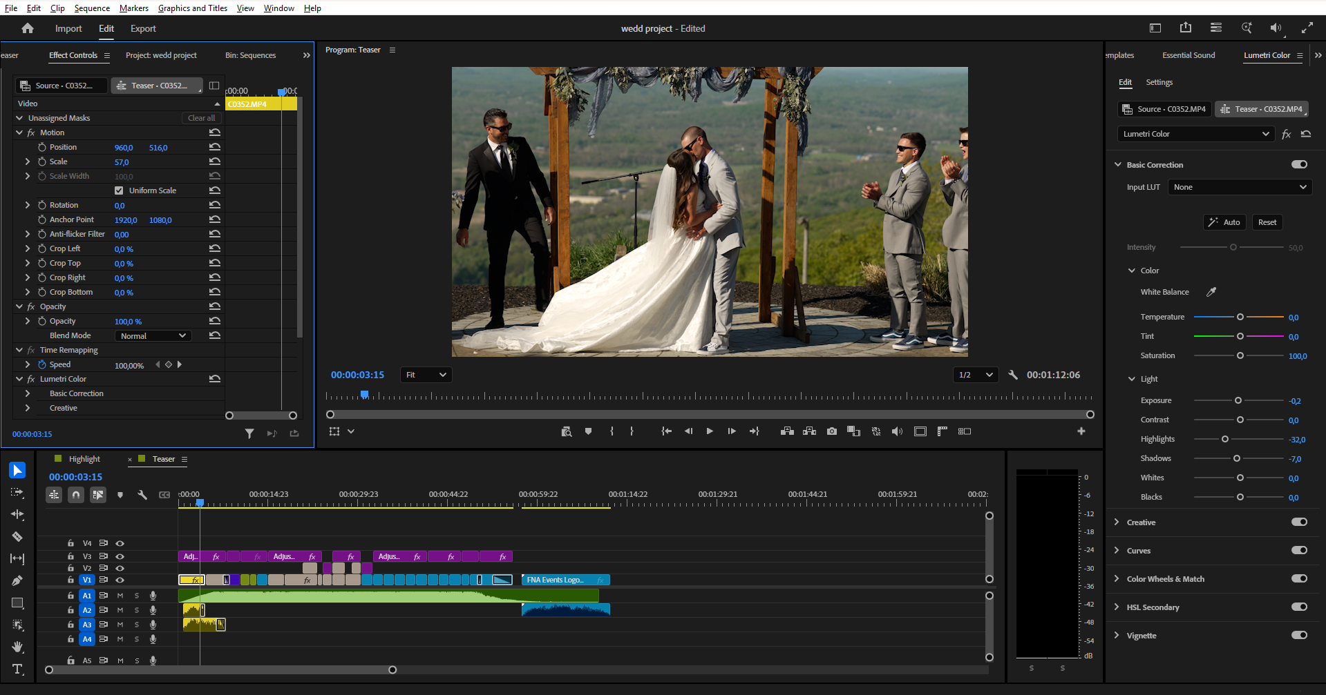 same day edit wedding video