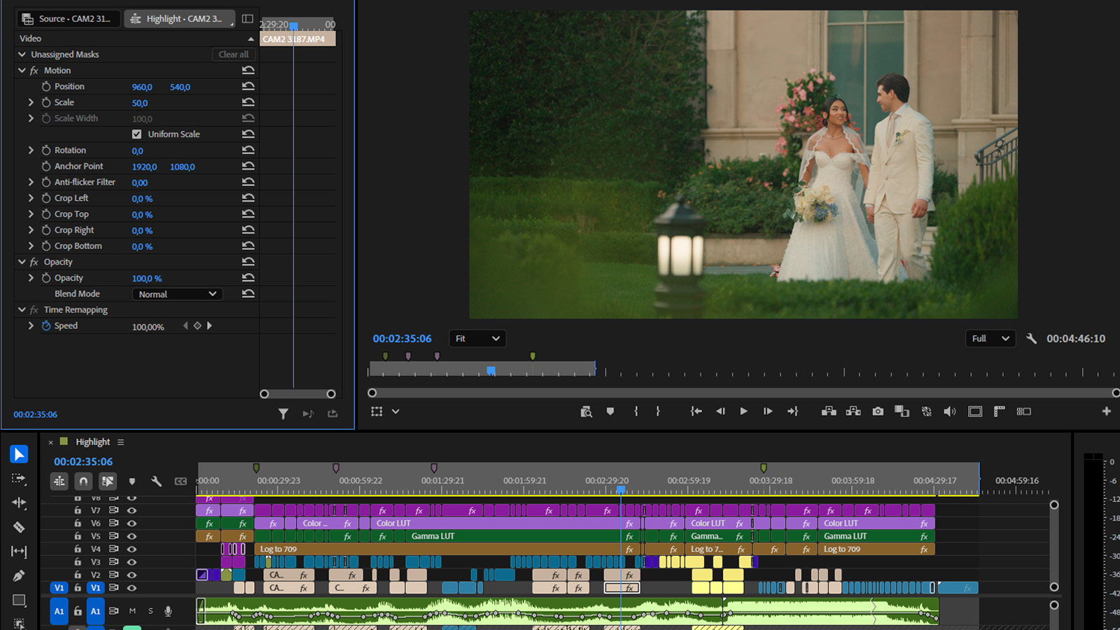 wedding video revision rounds